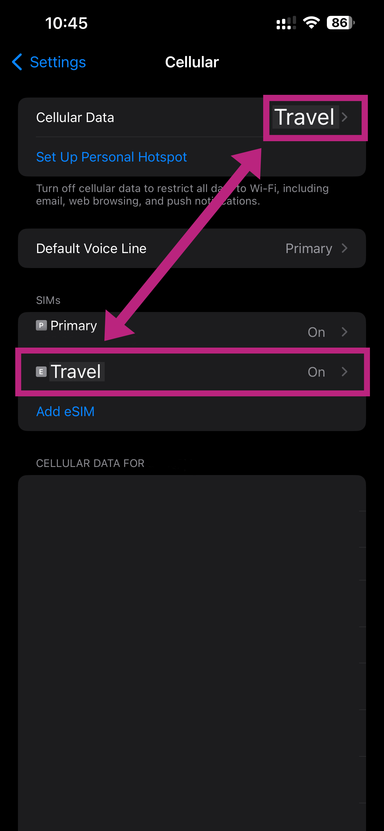 Step 10: eSIM is installed