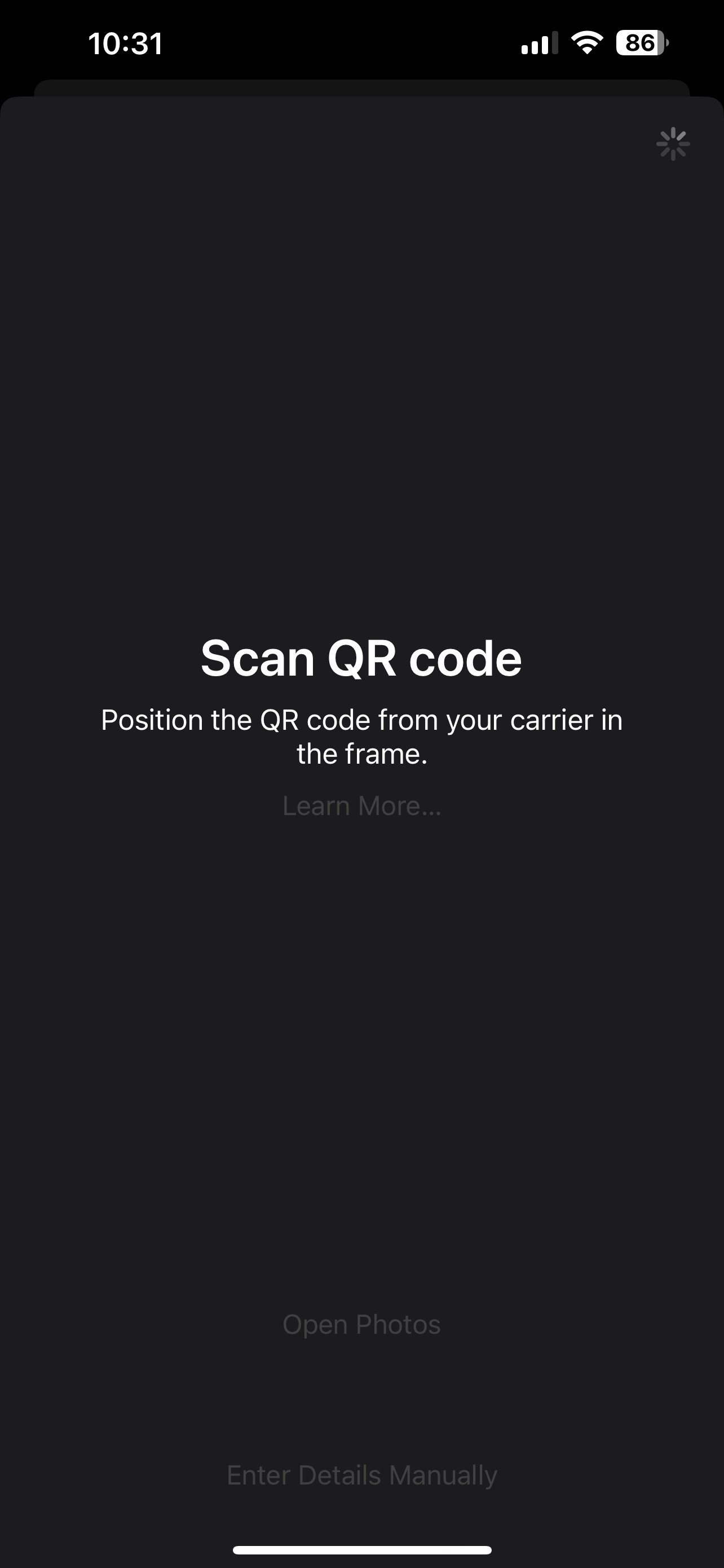 Step 3: Scan QR code